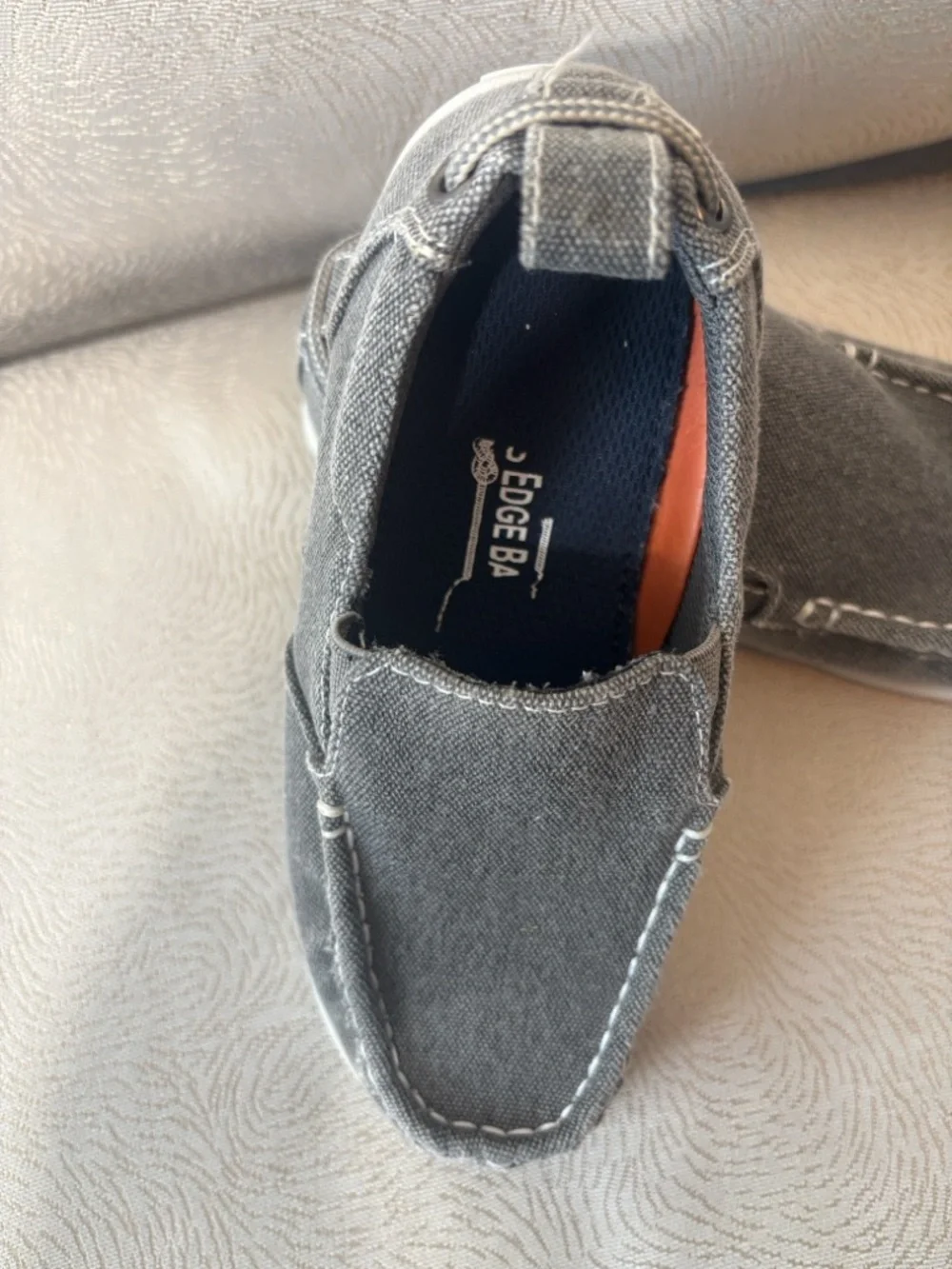 Boys Casual Slip-On Canvas Shoes in Gray 0137